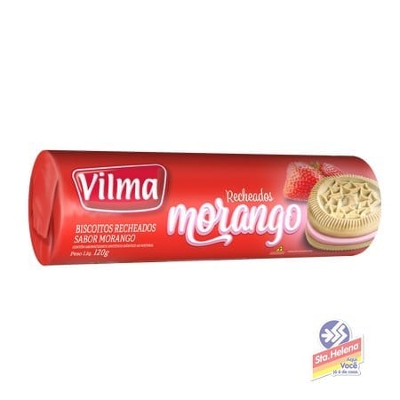 BISC VILMA RECHEADO MORANGO 120G