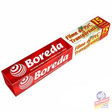 FILME PVC BOREDA 28CM C 15 METROS