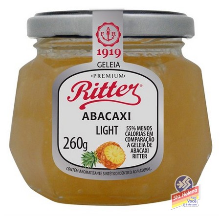 GELEIA RITTER ABACAXI LIGHT VIDRO 260G