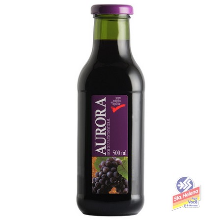 SUCO AURORA UVA VIDRO 500ML