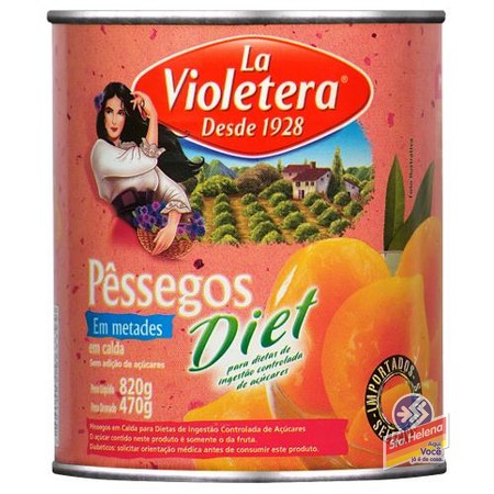 PESSEGO LA VIOLETERA DIET METADES 470G
