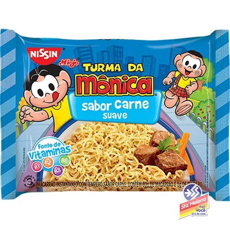 NISSIN LAMEN TURMA MONICA CARNE 85G