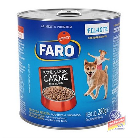 ALIM CAES FARO FILHOTE CARNE LATA 280G