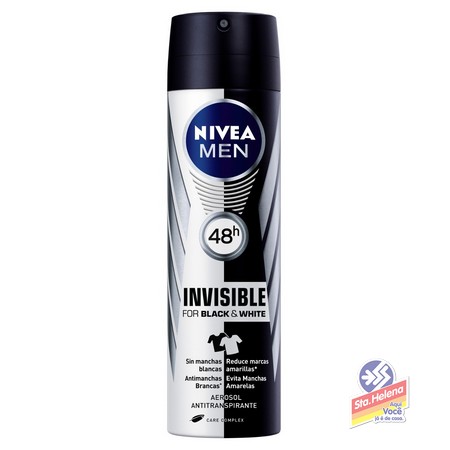 DESOD NIVEA MEN INVISIB BLACK WHITE150ML