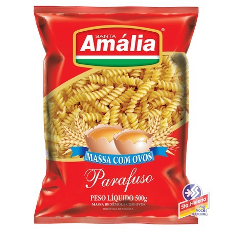 MASSA S AMALIA OVOS PARAFUSO 500G