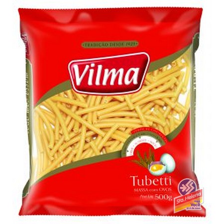 MASSA VILMA OVOS TUBETTI PTE 500G