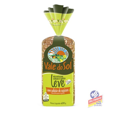 PAO VALE SOL INTEG S ADICAO ACUCAR 400G