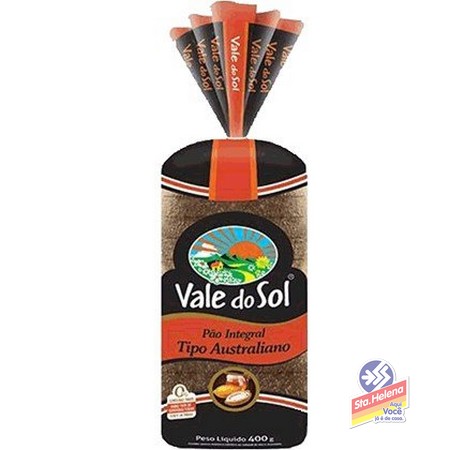 PAO VALE SOL INTEGRAL AUSTRALIANO 400G