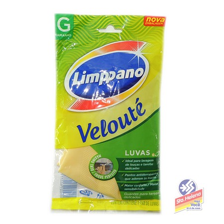 LUVAS LIMPPANO VELOUTE TAMANHO GRANDE
