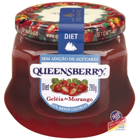 GELEIA QUEENSBERRY DIET MORANGO 280G