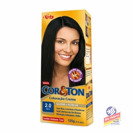 TINT COR TON PRETO 2.0 125G
