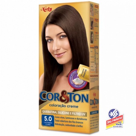 TINT COR TON CASTANHO CLARO 5.0 125G