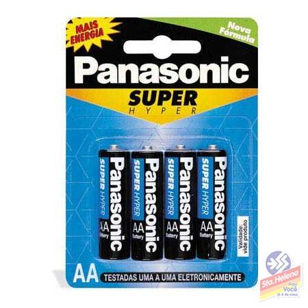PILHA PANASONIC COMUM SM PEQ AA C 4UND