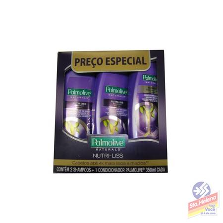 KIT 2SH 1COND PALMOLIVE NUTRI LISS 350ML