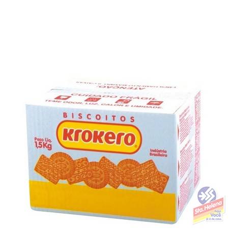 BISC KROKERO LEITE SORTIDO CAIXA 1 5KG