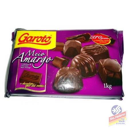 COBERTURA GAROTO CHOC MEIO AMARGO 1KG