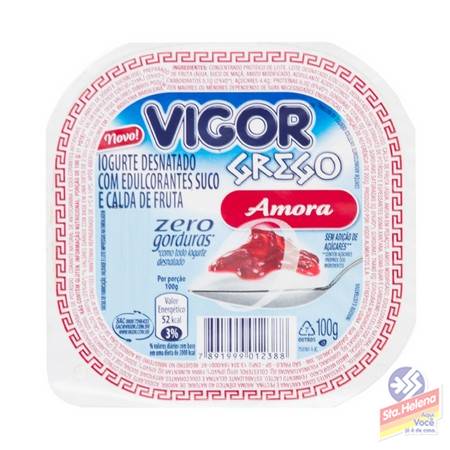 IOG VIGOR GREGO ZERO AMORA 100G