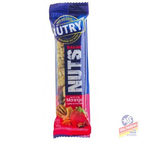 CEREAIS NUTRY NUTS MORANGO GOTAS CHOC30G