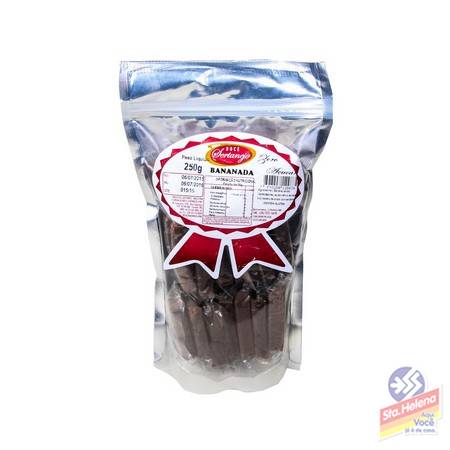DOCE SERTANEJO BANANADA ZERO ACUCAR 250G