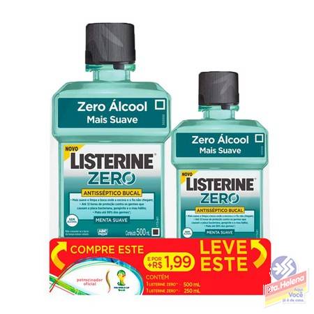 LISTERINE ZERO ALCOOL500ML 1 99 LV 250ML
