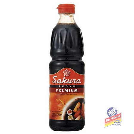 MOLHO SOJA SAKURA PREMIUM VIDRO 500ML