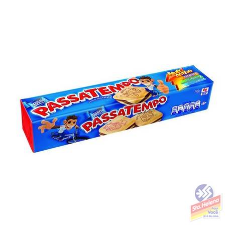 BISC PASSATEMPO RECHEIO CHOCOLATE 130G