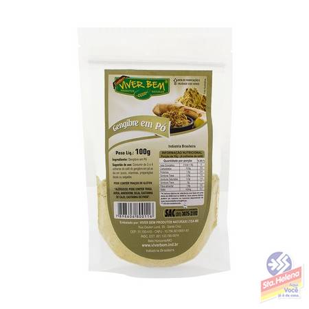 GENGIBRE PO EXCELENCIA VIVER BEM 100G