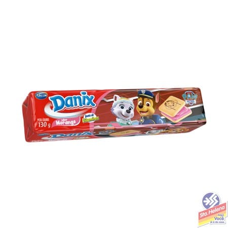 BISC DANIX RECHEADO MORANGO 130G