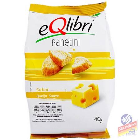 PANETINI EQLIBRI QUEIJO SUAVE 40G