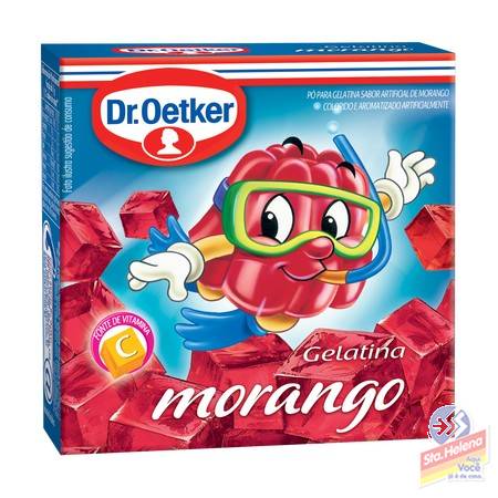 GELATINA OETKER MORANGO 20G