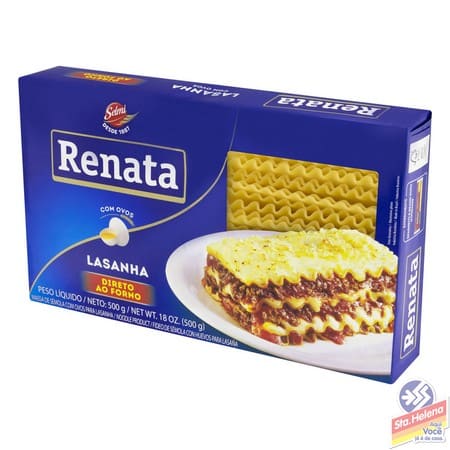 MASSA RENATA LASANHA C OVOS PTE 500G