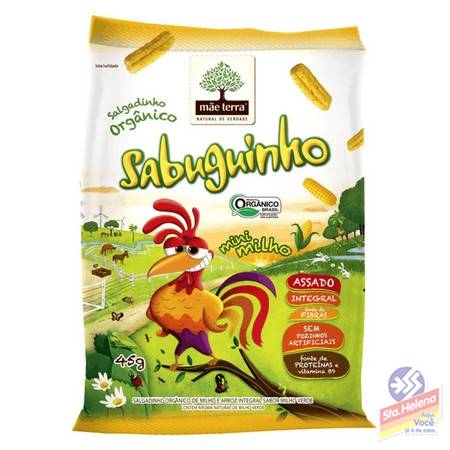 SALGADINHO ORG MAE TERRA SABUGUINHO 45G