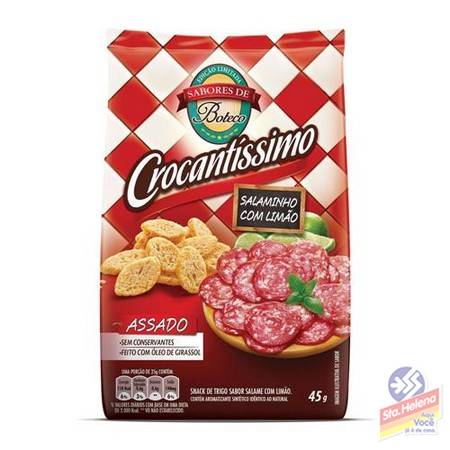 CROCANTISSIMO SALAMINHO E LIMAO 40G