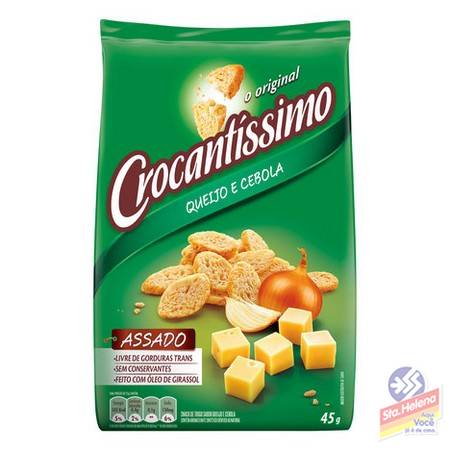 CROCANTISSIMO QUEIJO E CEBOLA 40G