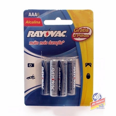 PILHA RAYOVAC ALCALINA AA PEQ LV6 PG4
