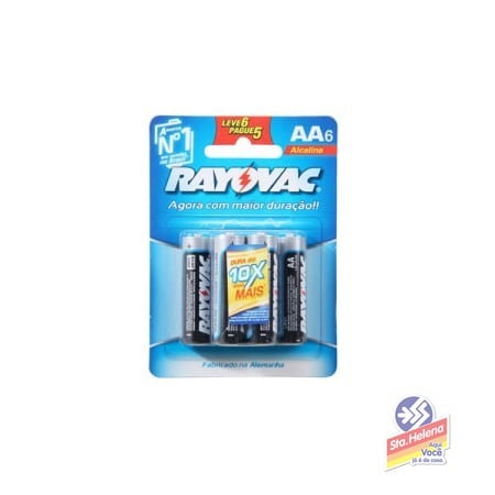 PILHA RAYOVAC ALCALINA AAA PALITO LV6PG4