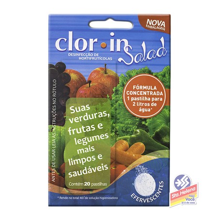 DESINF CLOR IN SALAD COM 20 PASTILHAS