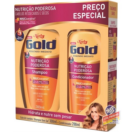 KIT SH 300ML COND 200ML NIELY NUT PODER