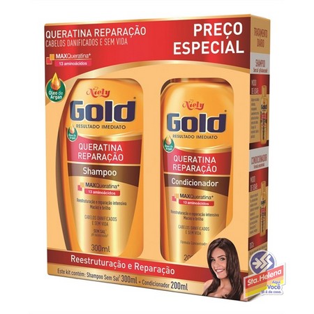 KIT SH 300ML COND 200ML NIELY MAX QUERAT