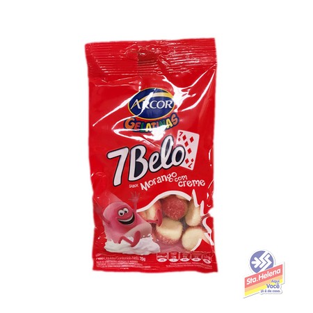 BALA PLUTONITA GELATIN MORANGO CREME 70G