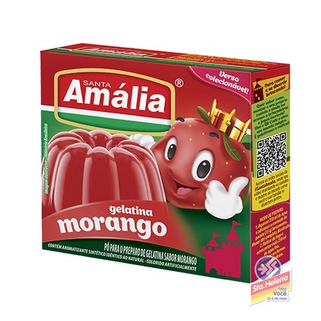 GELATINA SANTA AMALIA MORANGO 20G