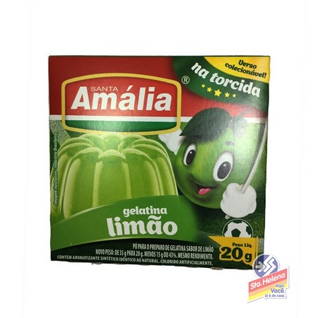 GELATINA SANTA AMALIA LIMAO 20G