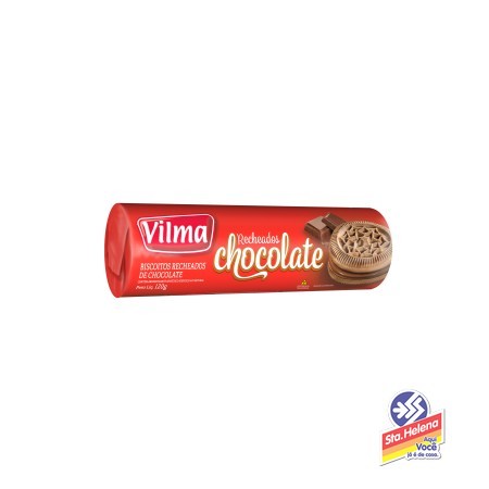 BISC VILMA RECHEADO CHOCOLATE 120G