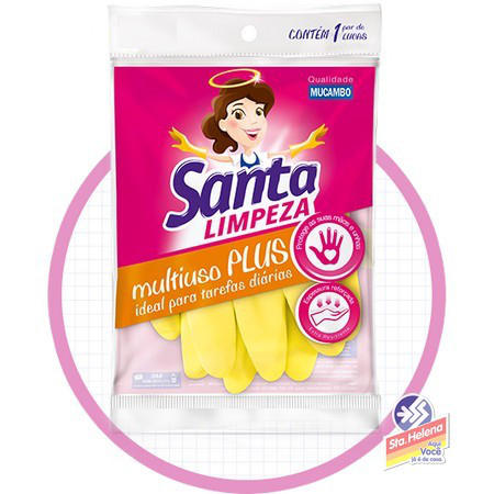 LUVAS SANTA LIMPEZA MULTIUSO PLUS TAM P