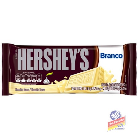 CHOC HERSHEYS CHOCOLATE BRANCO 92G