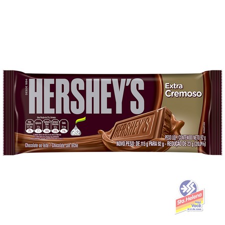 CHOC HERSHEYS EXTRA CREMOSO 92G