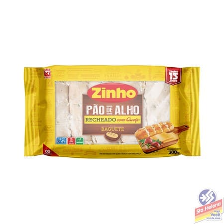 PAO ALHO ZINHO BAGUETE TRADICIONAL 300G
