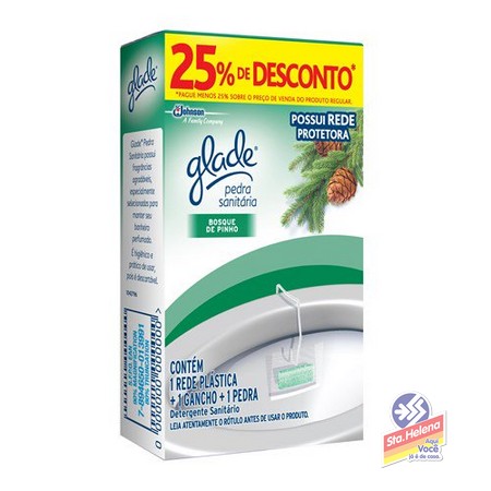 PEDRA SANITARIA GLADE PINHO 25G DESC 25