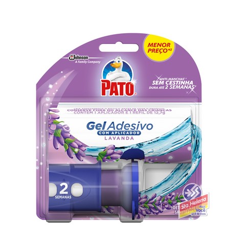 PATO GEL ADESIVO C APLIC LAVANDA 2DISCOS
