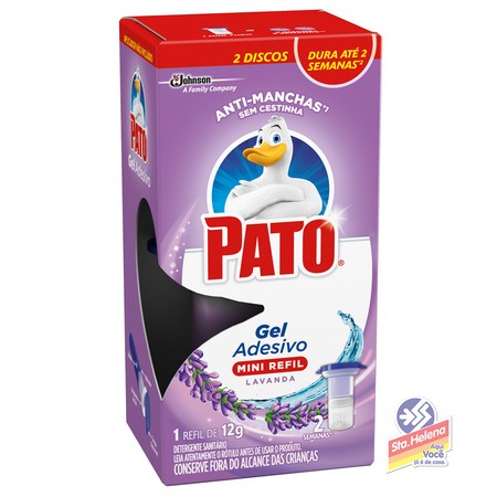 PATO GEL ADESIVO REFIL LAVANDA 2DISCOS